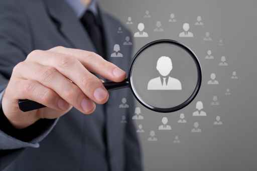 Loupe avec silhouette