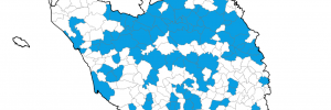 Cartographie des communes ayant sollicité un accompagnement de l'AMPCV