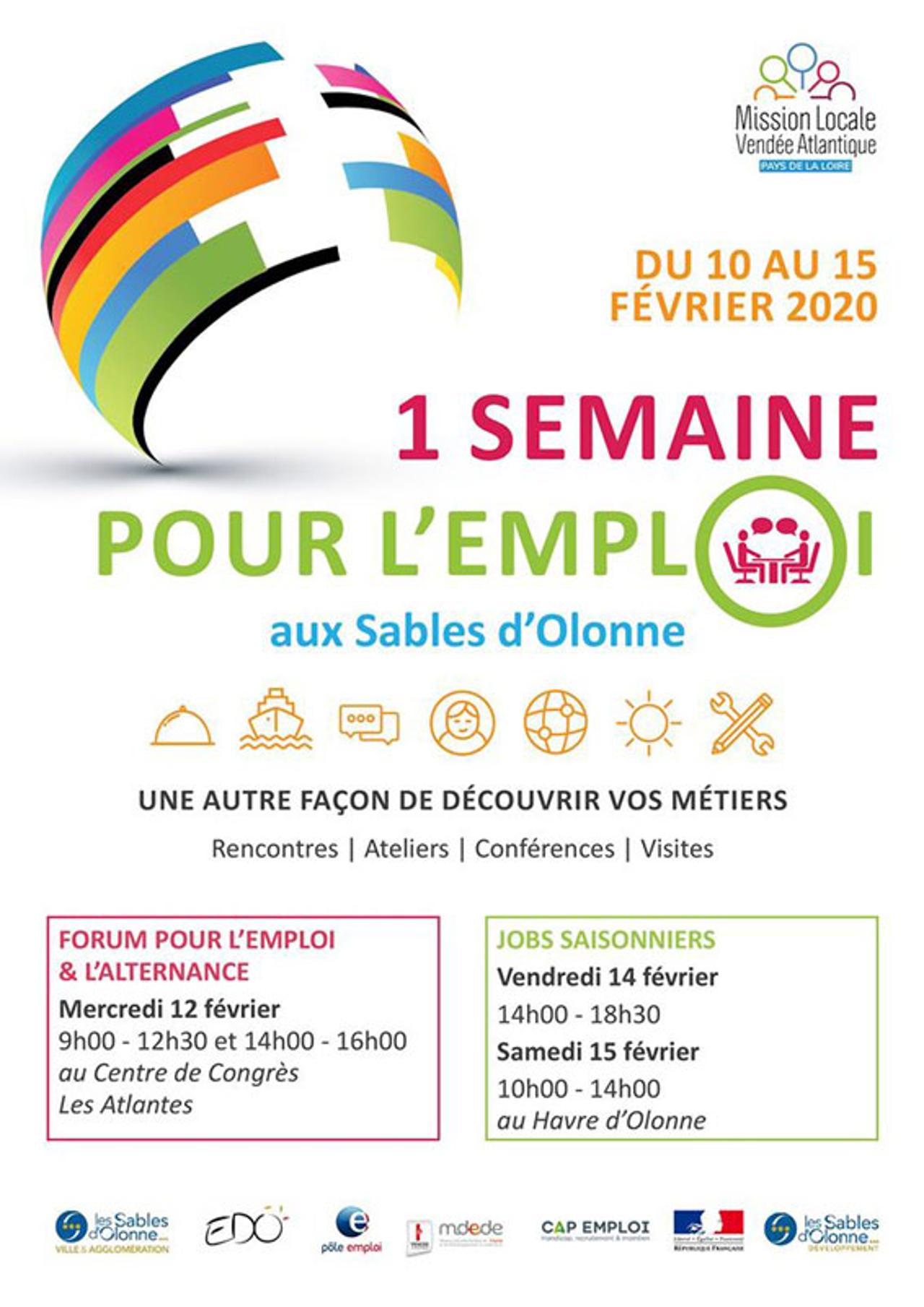 Affiche pour l'emploi et l'alternance